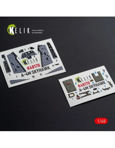 A-4M SKYHAWK - interior 3D decals for Hasegawa, 1/48 - Kelik K48170