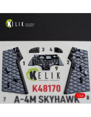 A-4M SKYHAWK - interior 3D decals for Hasegawa, 1/48 - Kelik K48170