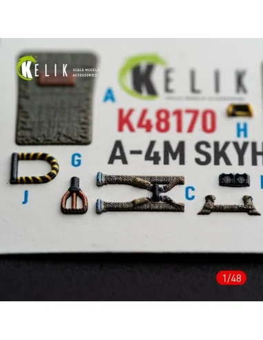 A-4M SKYHAWK - interior 3D decals for Hasegawa, 1/48 - Kelik K48170