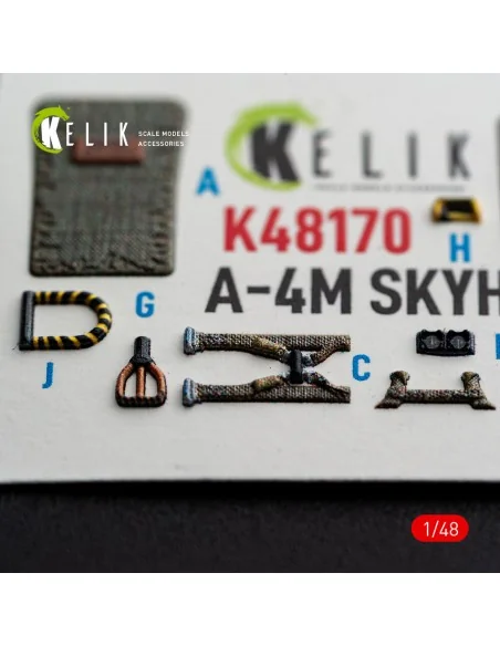 A-4M SKYHAWK - interior 3D decals for Hasegawa, 1/48 - Kelik K48170