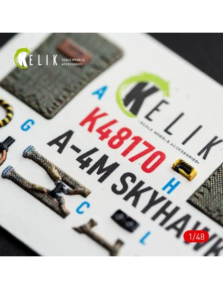 A-4M SKYHAWK - interior 3D decals for Hasegawa, 1/48 - Kelik K48170