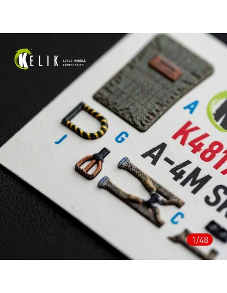 A-4M SKYHAWK - interior 3D decals for Hasegawa, 1/48 - Kelik K48170