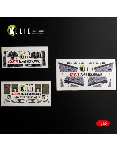 [NO_DESC] TA-4J SKYHAWK - interior 3D decals for Hasegawa, 1/48 - K...