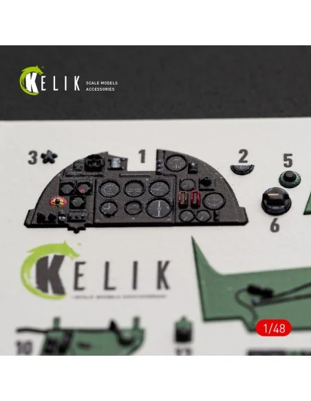 [NO_DESC] Hurricane Mk.IIC - interior 3D decals for Hobby Boss, 1/4...