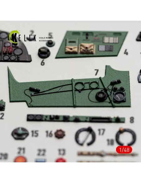 Hurricane Mk.IIC - interior 3D decals for Hobby Boss, 1/48 - Kelik ...