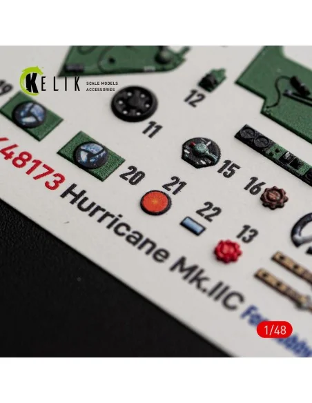 [NO_DESC] Hurricane Mk.IIC - interior 3D decals for Hobby Boss, 1/4...