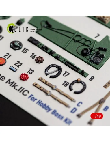 Hurricane Mk.IIC - interior 3D decals for Hobby Boss, 1/48 - Kelik ...