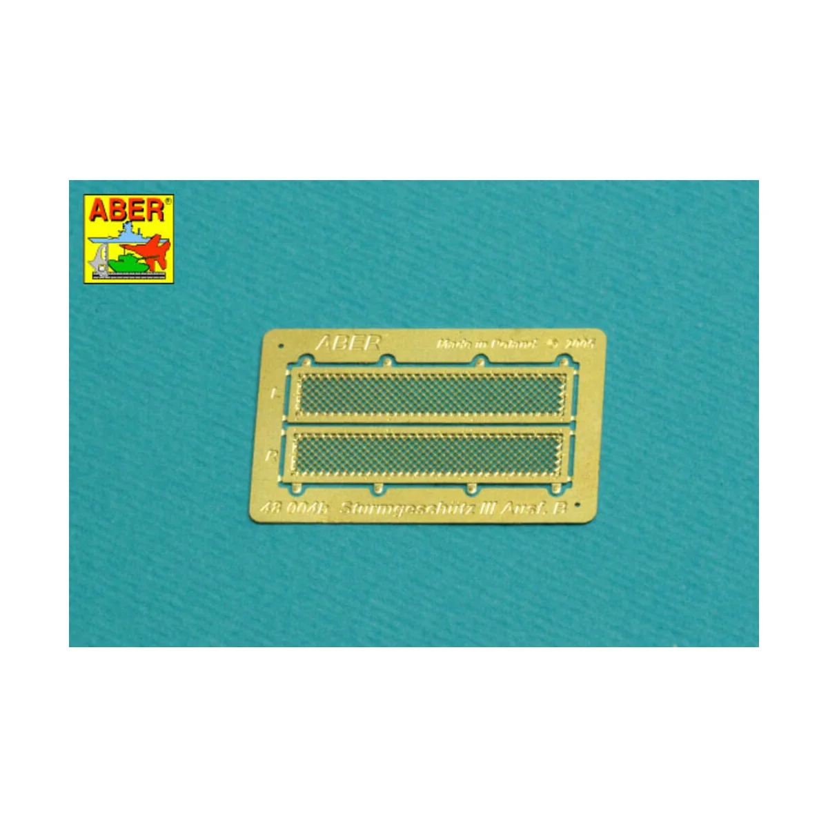 Grilles for Pz.Kpfw. III &Stug III, 1/48 - Aber Models 48 A31 Grilles for Pz.Kpfw. III &Stug III, 1/48 - Aber Models 48 A31