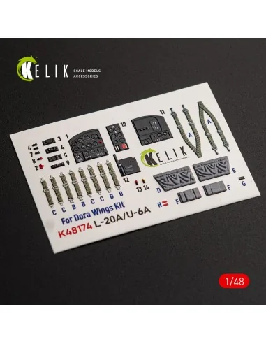 [NO_DESC] L-20A/U-6A - type 1 interior 3D decals for Dora Wings, 1/...