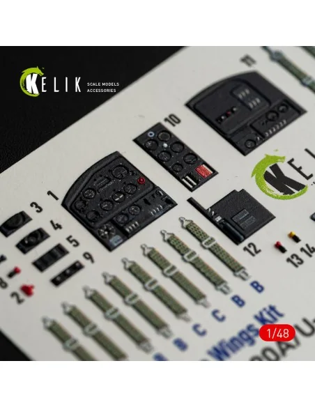 L-20A/U-6A - type 1 interior 3D decals for Dora Wings, 1/48 - Kelik...