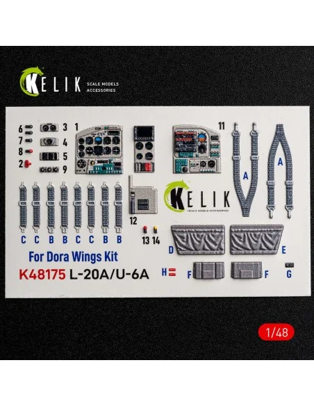[NO_DESC] L-20A/U-6A - type 2 interior 3D decals for Dora Wings, 1/...