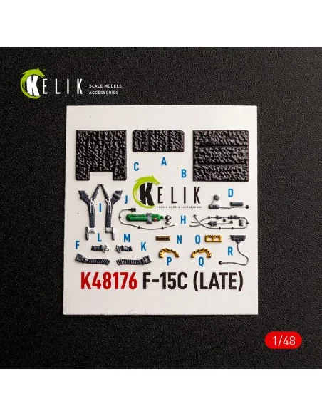 F-15C (Late) - interior 3D decals for Hasegawa, 1/48 - Kelik K48176