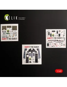 F-15C (Early) - interior 3D decals for Hasegawa, 1/48 - Kelik K48177