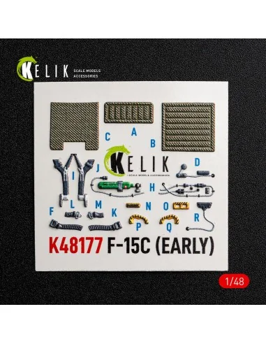F-15C (Early) - interior 3D decals for Hasegawa, 1/48 - Kelik K48177