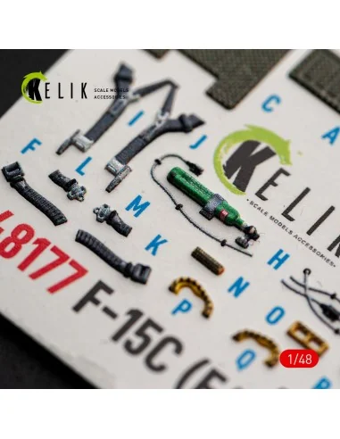 F-15C (Early) - interior 3D decals for Hasegawa, 1/48 - Kelik K48177