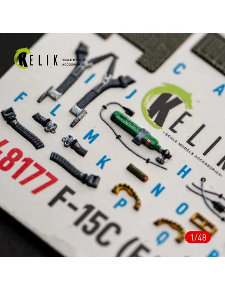 F-15C (Early) - interior 3D decals for Hasegawa, 1/48 - Kelik K48177