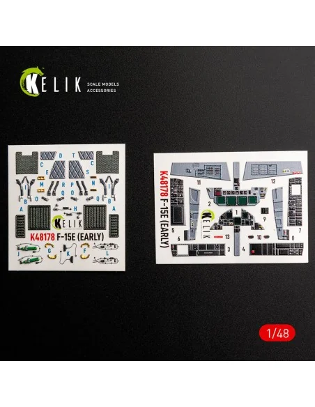 F-15E (Early) - interior 3D decals for Hasegawa, 1/48 - Kelik K48178