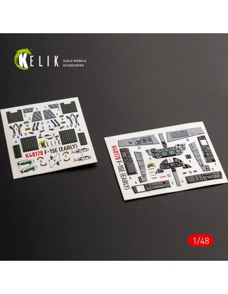 F-15E (Early) - interior 3D decals for Hasegawa, 1/48 - Kelik K48178