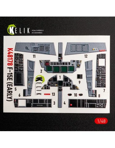 F-15E (Early) - interior 3D decals for Hasegawa, 1/48 - Kelik K48178