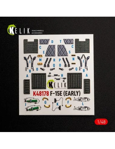 F-15E (Early) - interior 3D decals for Hasegawa, 1/48 - Kelik K48178