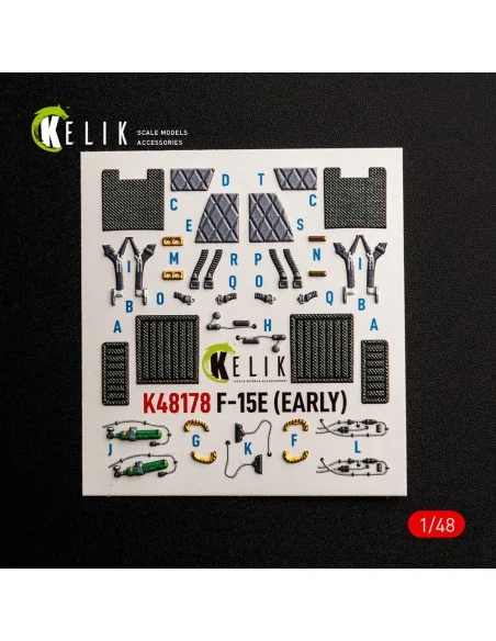 F-15E (Early) - interior 3D decals for Hasegawa, 1/48 - Kelik K48178