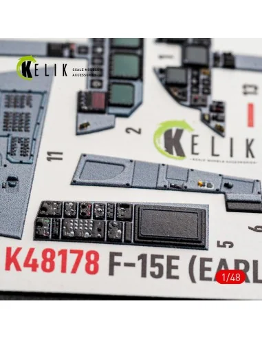 F-15E (Early) - interior 3D decals for Hasegawa, 1/48 - Kelik K48178