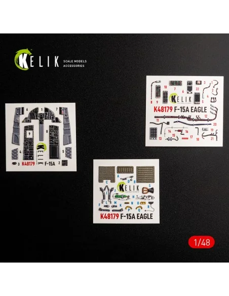 F-15A - interior 3D decals for Hasegawa, 1/48 - Kelik K48179