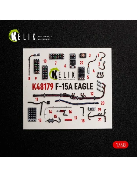[NO_DESC] F-15A - interior 3D decals for Hasegawa, 1/48 - Kelik K48179