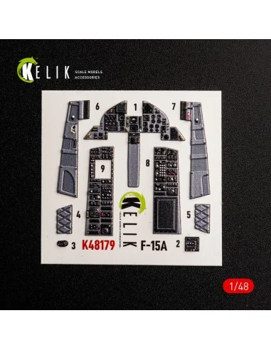[NO_DESC] F-15A - interior 3D decals for Hasegawa, 1/48 - Kelik K48179