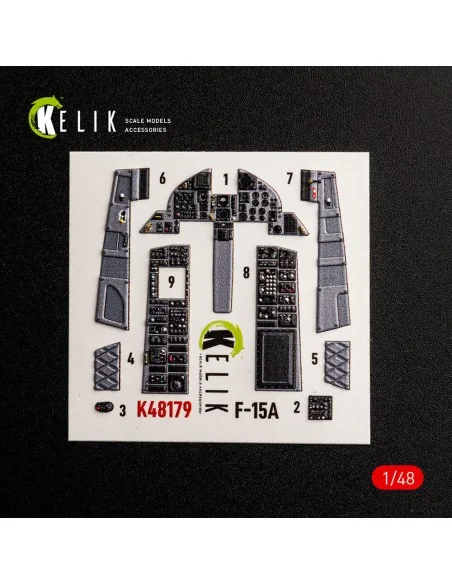 F-15A - interior 3D decals for Hasegawa, 1/48 - Kelik K48179