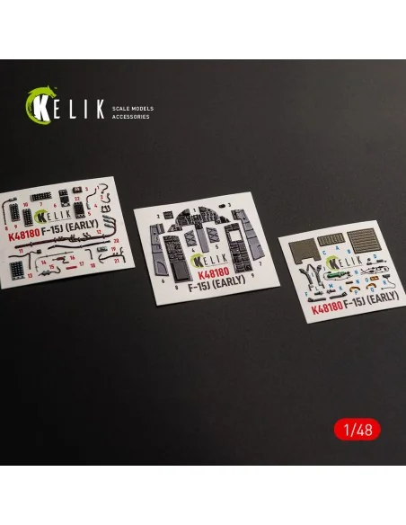 F-15J (Early) - interior 3D decals for Hasegawa, 1/48 - Kelik K48180