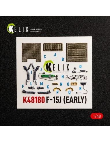 F-15J (Early) - interior 3D decals for Hasegawa, 1/48 - Kelik K48180