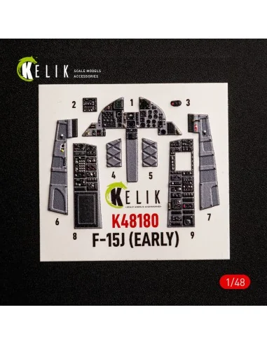 F-15J (Early) - interior 3D decals for Hasegawa, 1/48 - Kelik K48180