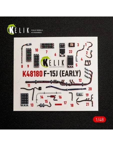 [NO_DESC] F-15J (Early) - interior 3D decals for Hasegawa, 1/48 - K...