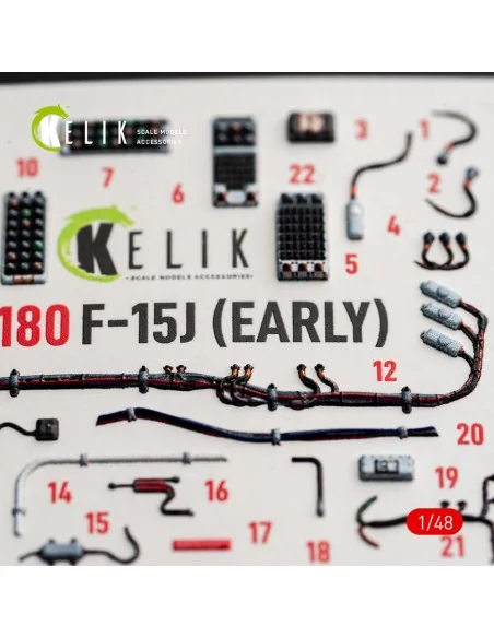 F-15J (Early) - interior 3D decals for Hasegawa, 1/48 - Kelik K48180