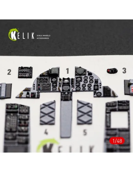 F-15J (Early) - interior 3D decals for Hasegawa, 1/48 - Kelik K48180
