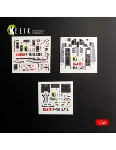 F-15J (Late) - interior 3D decals for Hasegawa, 1/48 - Kelik K48181