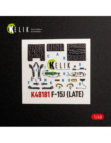 F-15J (Late) - interior 3D decals for Hasegawa, 1/48 - Kelik K48181