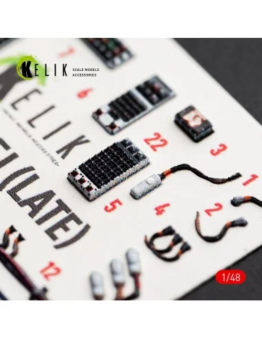 F-15J (Late) - interior 3D decals for Hasegawa, 1/48 - Kelik K48181