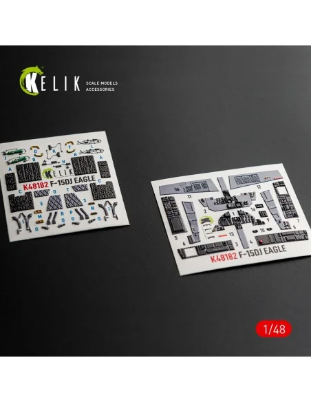 F-15DJ Eagle - interior 3D decals for Hasegawa, 1/48 - Kelik K48182