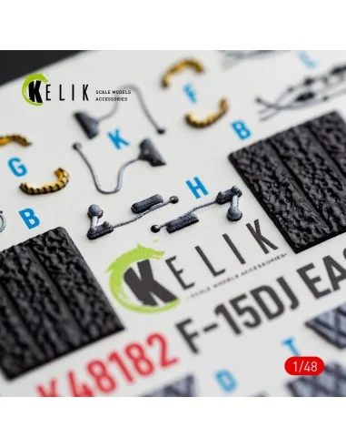 F-15DJ Eagle - interior 3D decals for Hasegawa, 1/48 - Kelik K48182