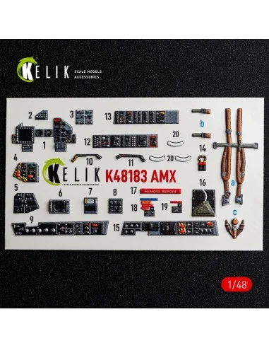 [NO_DESC] AMX - interior 3D decals for Hobby Boss, 1/48 - Kelik K48183