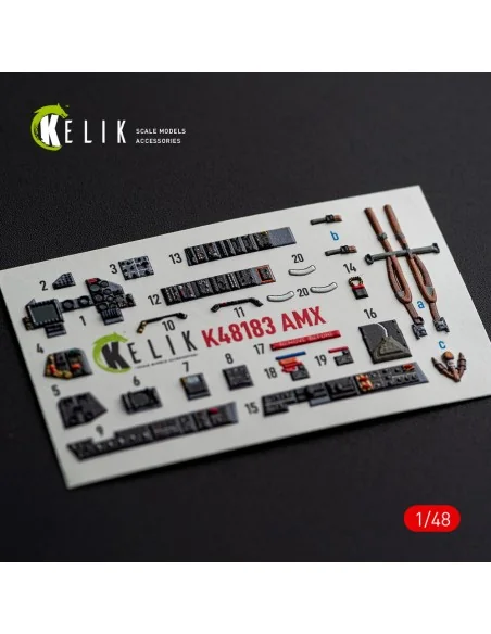 AMX - interior 3D decals for Hobby Boss, 1/48 - Kelik K48183