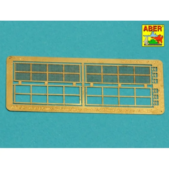 Grilles for JS-2 or JSU-122/152, 1/48 - Aber Models 48 A32 Grilles for JS-2 or JSU-122/152, 1/48 - Aber Models 48 A32