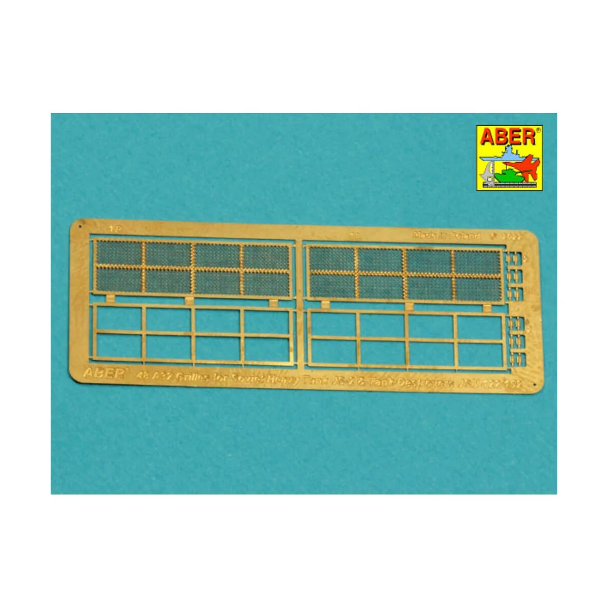 Grilles for JS-2 or JSU-122/152, 1/48 - Aber Models 48 A32 Grilles for JS-2 or JSU-122/152, 1/48 - Aber Models 48 A32