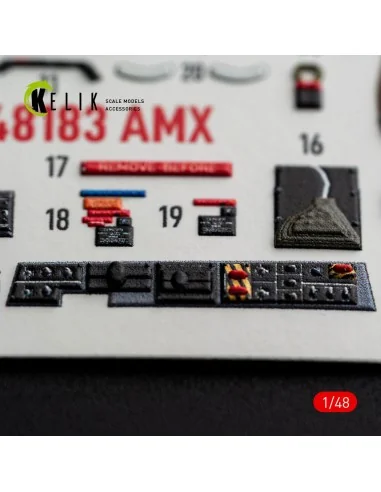 AMX - interior 3D decals for Hobby Boss, 1/48 - Kelik K48183