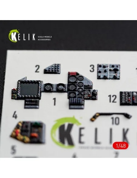AMX - interior 3D decals for Hobby Boss, 1/48 - Kelik K48183