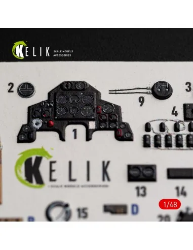 Defiant F1 - interior 3D decals for Trumpeter, 1/48 - Kelik K48184