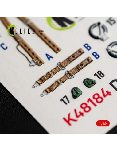Defiant F1 - interior 3D decals for Trumpeter, 1/48 - Kelik K48184