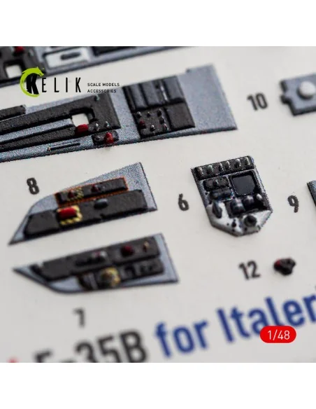 [NO_DESC] F-35B - interior 3D decals for Italeri, 1/48 - Kelik K48186